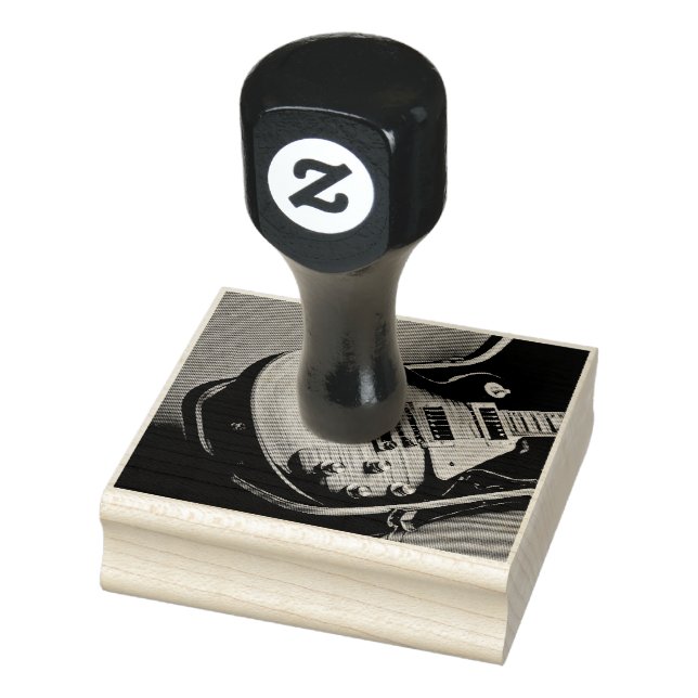 Gifts for guitarist rubber stamp (Stamp)