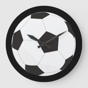 Gifts for her or him (Soccer Ball Wall Clock) Large Clock
