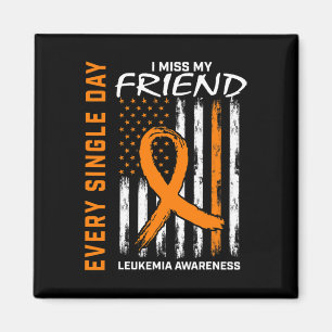 Gifts For Loss Of Friend Leukaemia Awareness Flag  Magnet