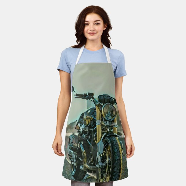 Gifts for motorcyclists apron (Worn)