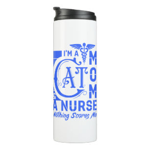 Gifts for Nurse Cat Mum Thermal Tumbler