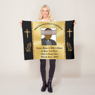 Gifts for Pastor and Wife Anniversary Personalised Fleece Blanket