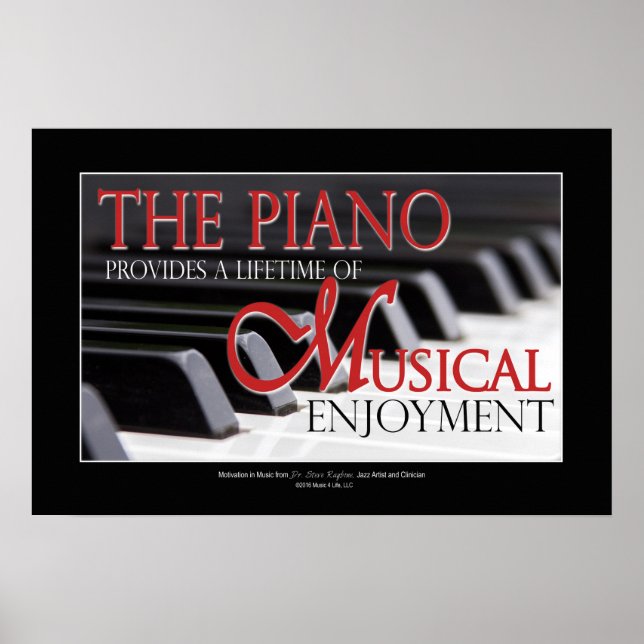 Gifts for Piano Students - Piano Poster (Front)