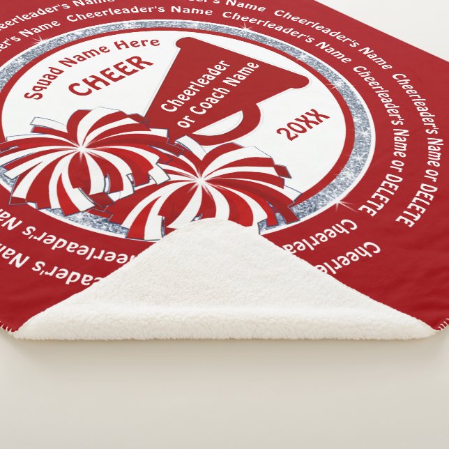 Gifts for Senior Cheerleaders or Cheer Coach Gifts Sherpa Blanket (3/4)