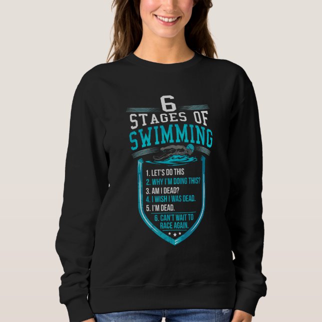 Gifts For Swimmers Swim Team Swimming Funny Swimme Sweatshirt (Front)