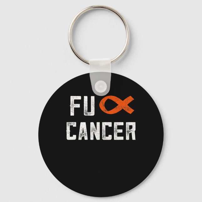 Gifts For Women Fck Cancer Chemo F Cancer Distress Key Ring (Front)