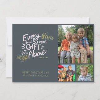 Gifts from Above Religious Christmas Photo Card