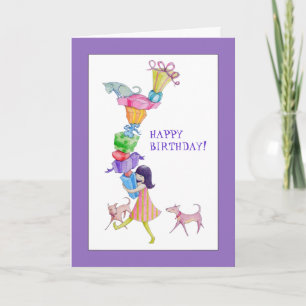 Gifts Girl Birthday Card