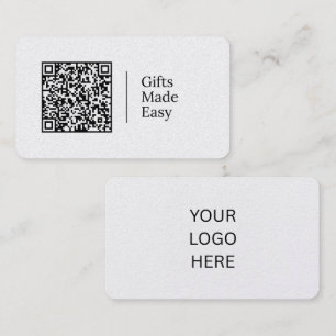 Gifts Made Easy   Customisable QR code And Logo Business Card