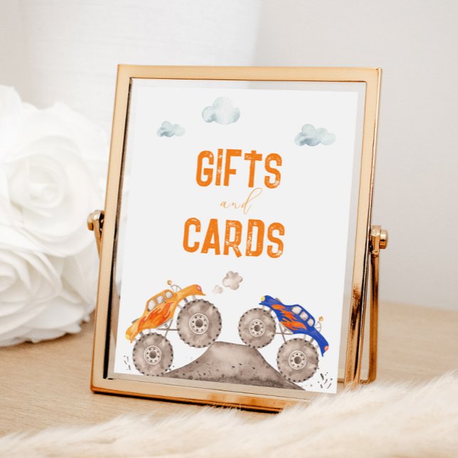 Gifts Monster Trucks Birthday Sign (Creator Uploaded)