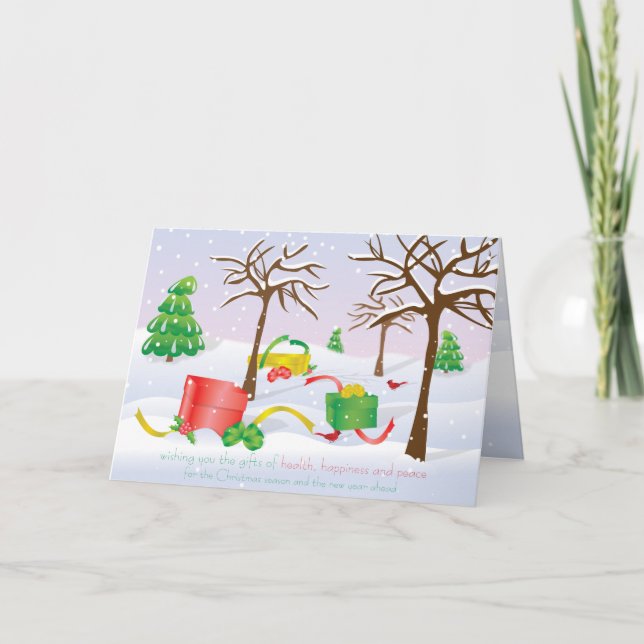 Gifts of Christmas Holiday Card (Front)