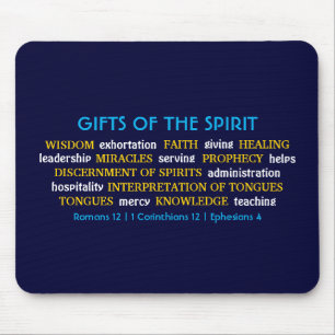 GIFTS OF SPIRIT   Inspirational Blue   Christian Mouse Pad