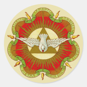 Gifts of the Holy Spirit (BK 026) (Style 2b) Classic Round Sticker