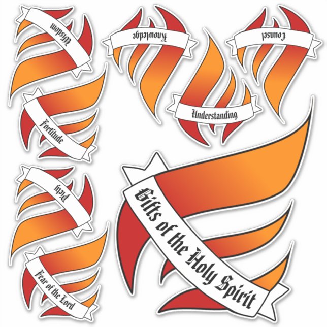 Gifts of the Holy Spirit Sticker Set (Front)