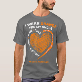 Gifts Products I Wear Orange For My Uncle Leukaemi T-Shirt