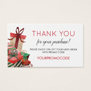 Gifts Promo Code Discount Card