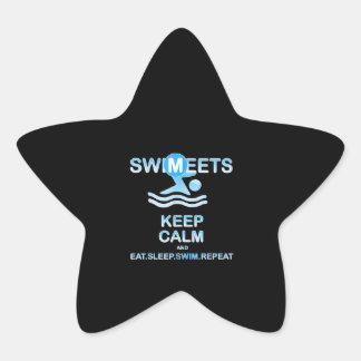 Gifts Swimmers Girl, Boys & Parents, Swim Meet Star Sticker