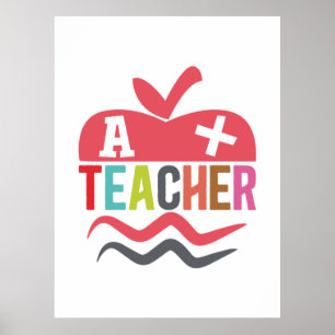 Gifts Teacher   A Plus Teacher Poster