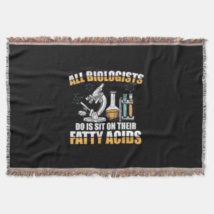 Gifts Teacher All Biologists Do It Throw Blanket