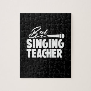 Gifts Teacher Best Singing Teacher Jigsaw Puzzle