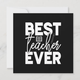 Gifts Teacher Best Teacher Ever Holiday Card