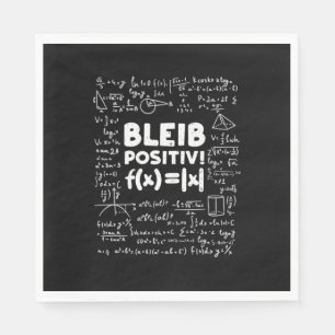 Gifts Teacher   Bleib Positiv Math Teacher Napkin