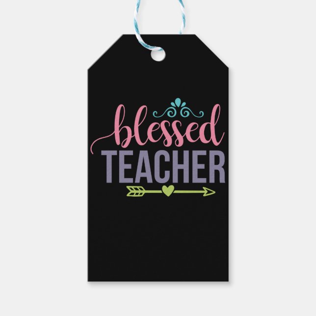 Gifts Teacher | Blessed Teacher Gift Tags (Front)