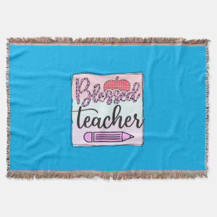 Gifts Teacher Blessed Teacher Throw Blanket