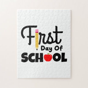 Gifts Teacher   First Day Of School Jigsaw Puzzle
