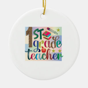 Gifts Teacher First Grade Teacher Ceramic Tree Decoration