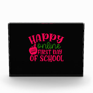 Gifts Teacher Happy Online First Day Of School Photo Block