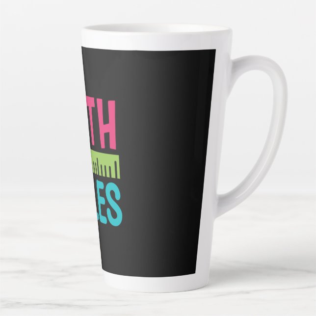 Gifts Teacher | Math Rules Latte Mug (Right)