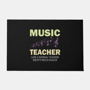 Gifts Teacher   Music Teacher Much Cooler Doormat