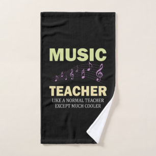 Gifts Teacher Music Teacher Much Cooler Hand Towel
