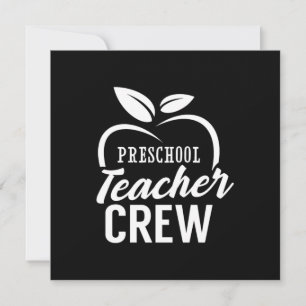 Gifts Teacher Preschool Teacher Crew Invitation