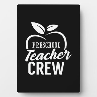 Gifts Teacher | Preschool Teacher Crew Plaque