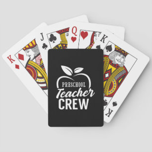 Gifts Teacher   Preschool Teacher Crew Playing Cards