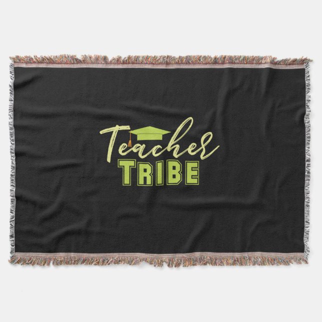Gifts Teacher | Teacher Tribe Throw Blanket (Front)