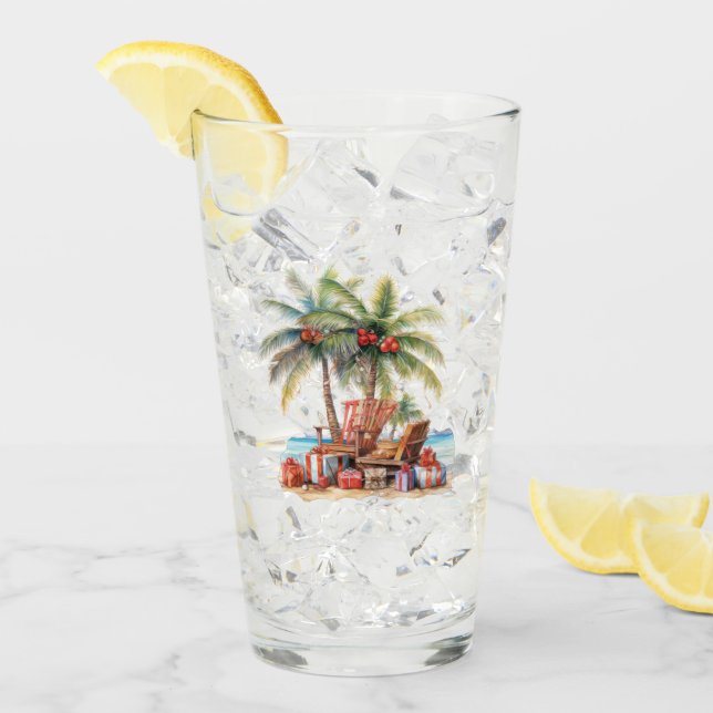 Gifts under the palm tree  glass (Front Ice)