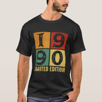 Gifts Vintage 1990 Limited Edition Birthday T-Shirt