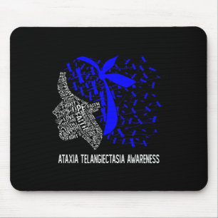 Gifts We Wear Blue For Ataxia Telangiectasia Aware Mouse Pad
