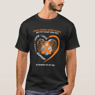Gifts Women Men Mum Dad Memory Of My Son Leukaemia T-Shirt