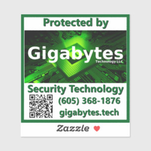 Gigabytes Vinyl Deterrence Sticker