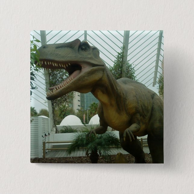 Giganotosaurus Dinosaur Button (Front)