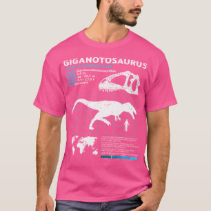 Giganotosaurus Fact Sheet Giganotosaurus Dinosaur  T-Shirt