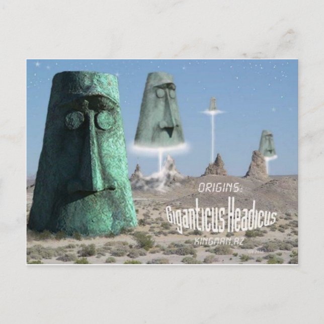 Giganticus headicus origins postcard (Front)