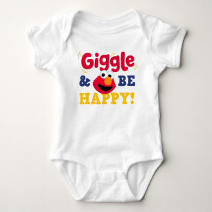 Giggle and Be Happy Elmo Baby Bodysuit