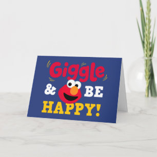 Giggle and Be Happy Elmo Birthday Card