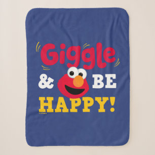 Giggle and Be Happy Elmo Sherpa Blanket