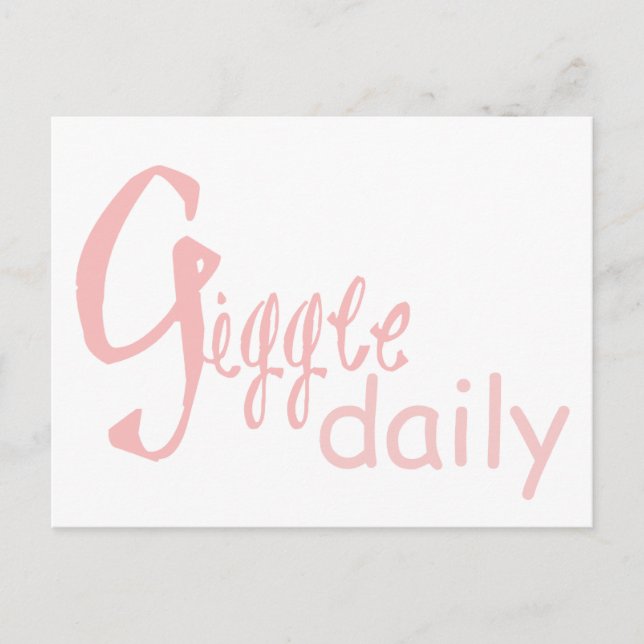 Giggle Daily Postcard (Front)